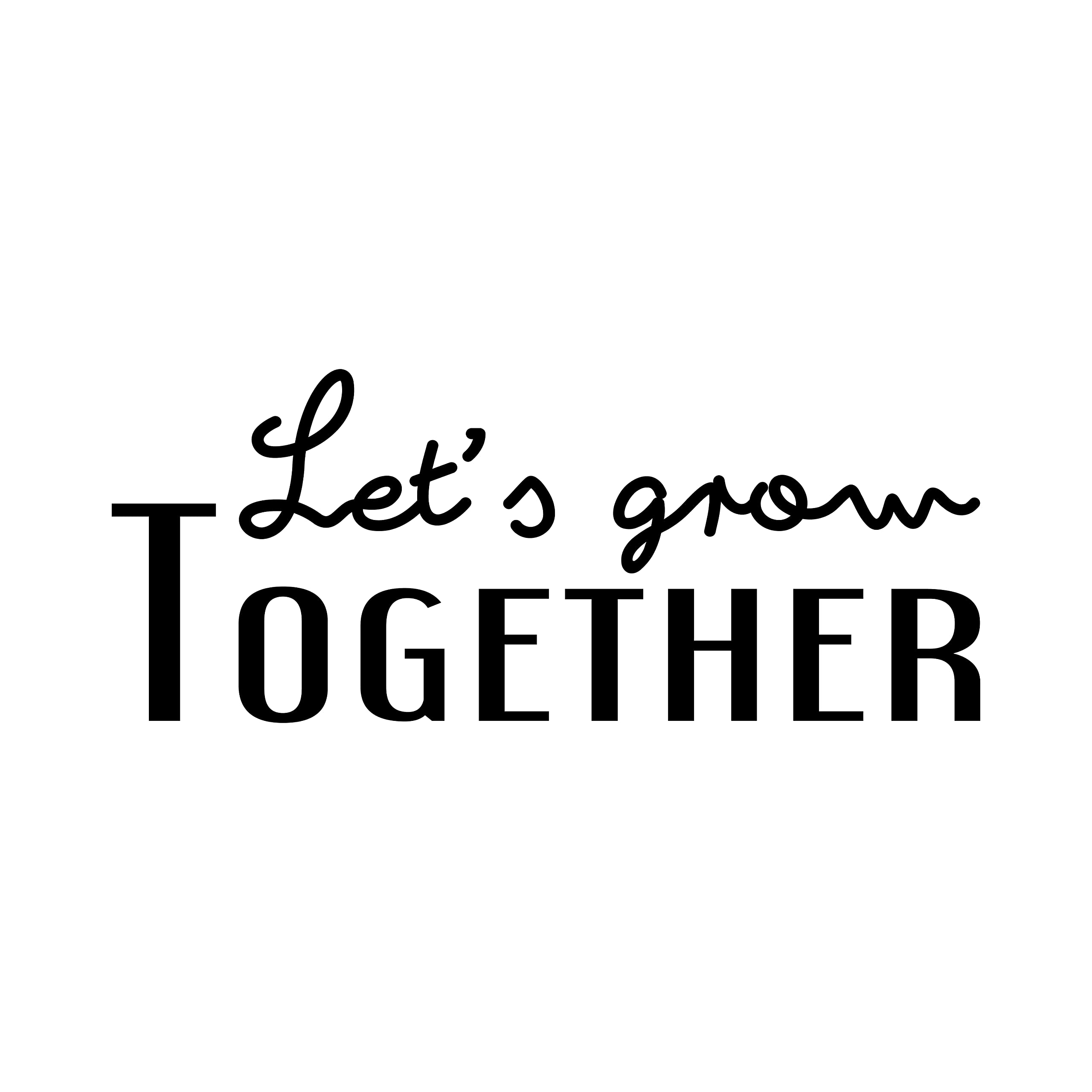 Amazon.com: Vinyl Wall Art Decal - Let's Grow Together - 10